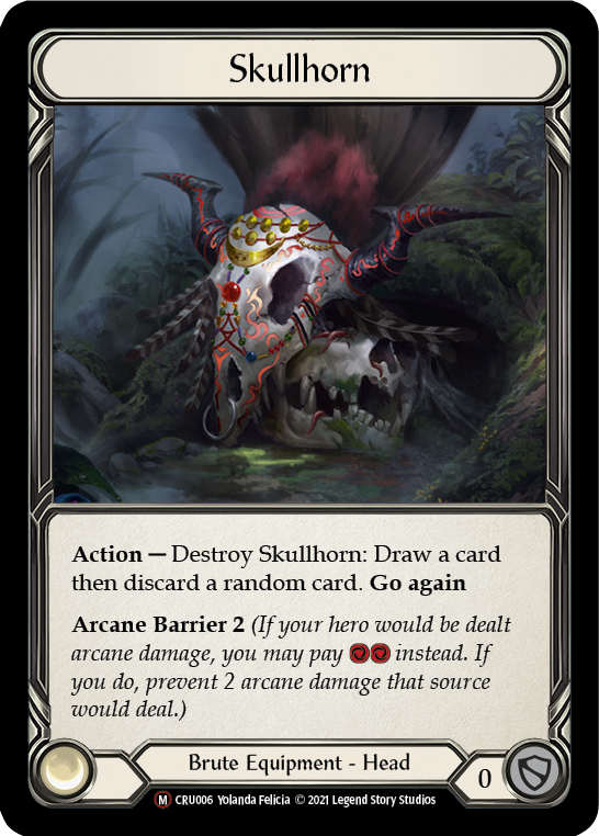 Skullhorn (Rainbow Foil) [CRU006-RF] Unlimited Rainbow Foil | Card Citadel