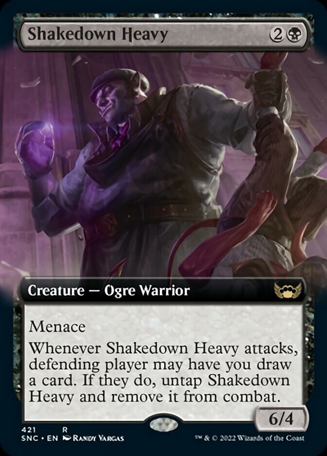 Shakedown Heavy (Extended Art) [Streets of New Capenna] | Card Citadel