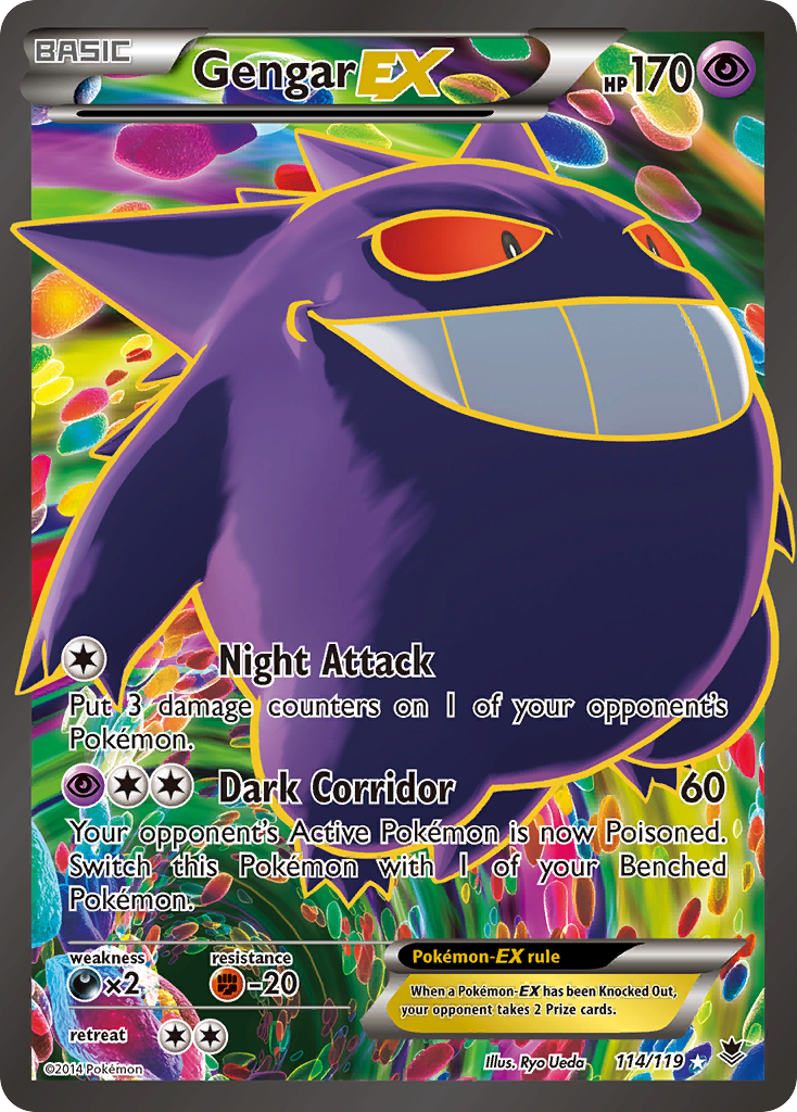 Gengar EX (114/119) [XY: Phantom Forces] | Card Citadel