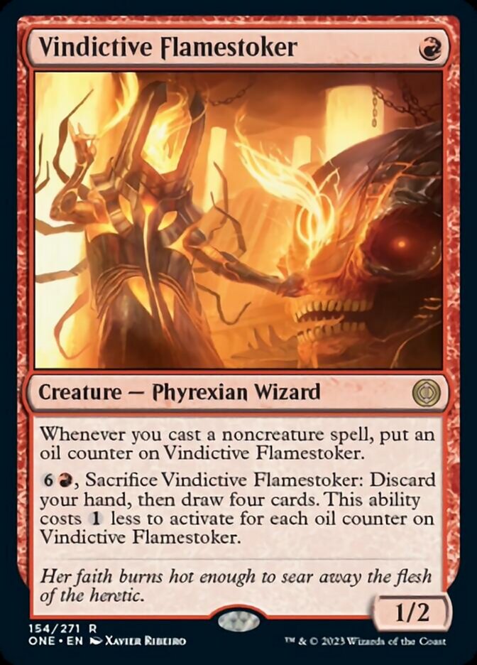 Vindictive Flamestoker [Phyrexia: All Will Be One] | Card Citadel