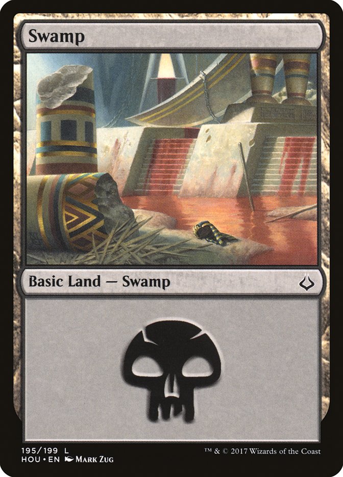 Swamp (195) [Hour of Devastation] | Card Citadel