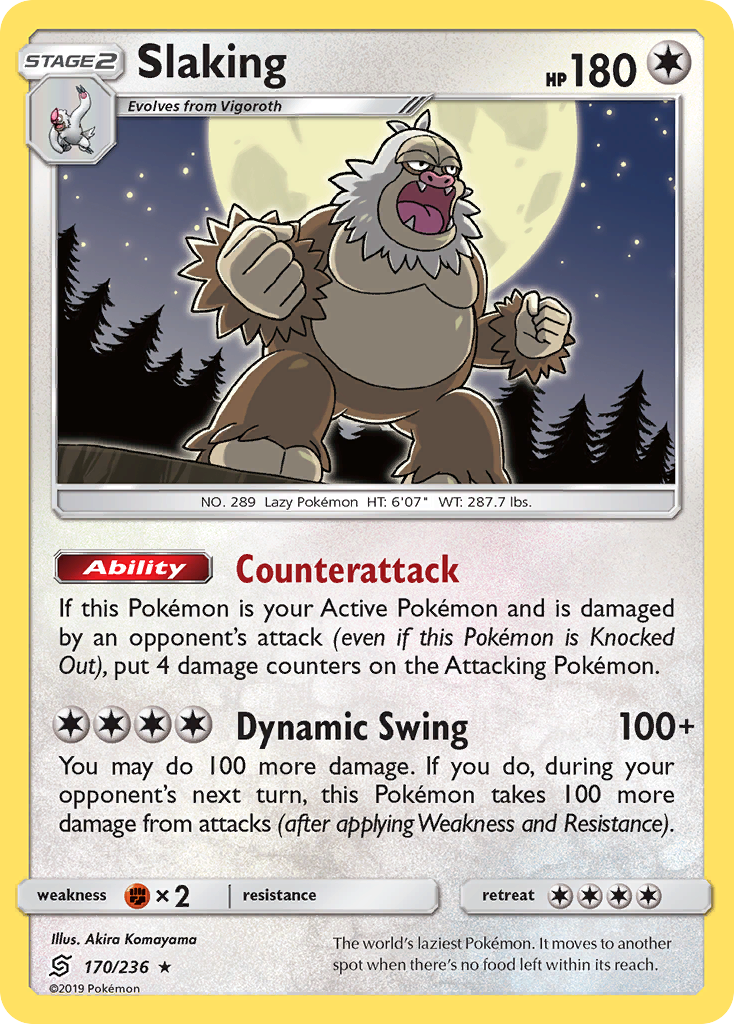 Slaking (170/236) [Sun & Moon: Unified Minds] | Card Citadel