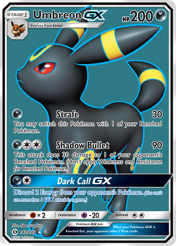 Umbreon GX (142/149) [Sun & Moon: Base Set] | Card Citadel