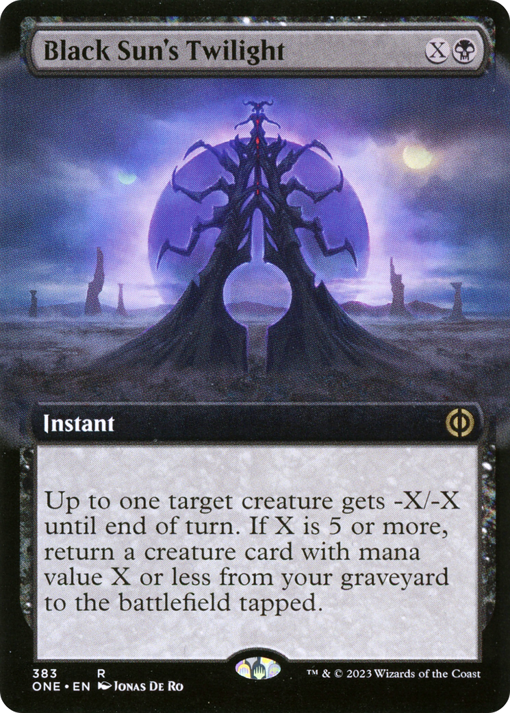 Black Sun's Twilight (Extended Art) [Phyrexia: All Will Be One] | Card Citadel