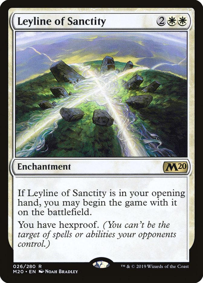 Leyline of Sanctity [Core Set 2020] | Card Citadel