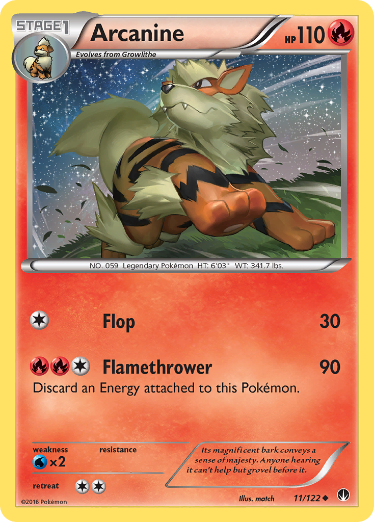 Arcanine (11/122) [XY: BREAKpoint] | Card Citadel