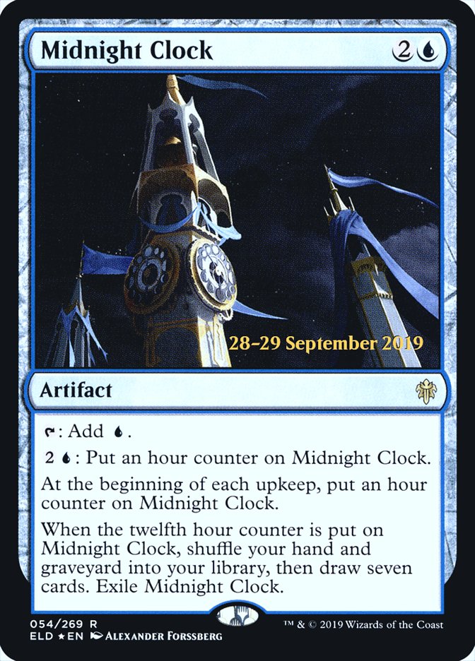 Midnight Clock  [Throne of Eldraine Prerelease Promos] | Card Citadel