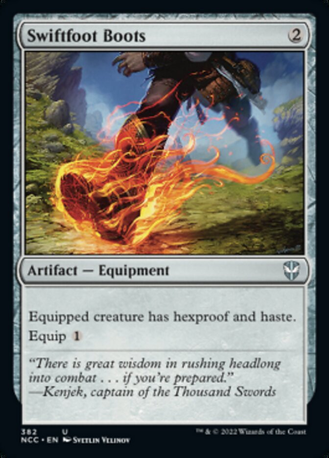 Swiftfoot Boots [Streets of New Capenna Commander] | Card Citadel