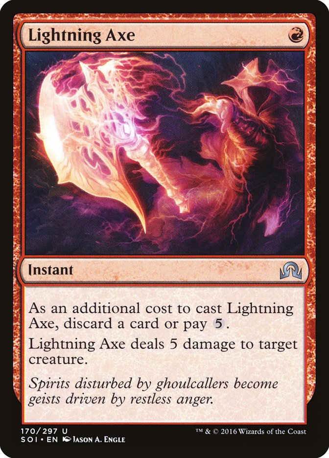 Lightning Axe [Shadows over Innistrad] | Card Citadel