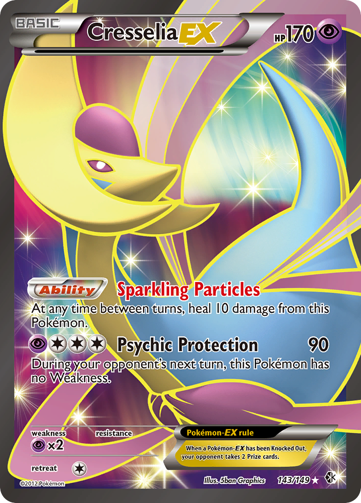 Cresselia EX (143/149) [Black & White: Boundaries Crossed] | Card Citadel