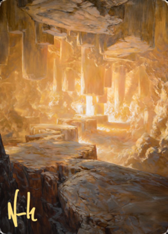 Pillarverge Pathway Art Card (Gold-Stamped Signature) [Zendikar Rising Art Series] | Card Citadel