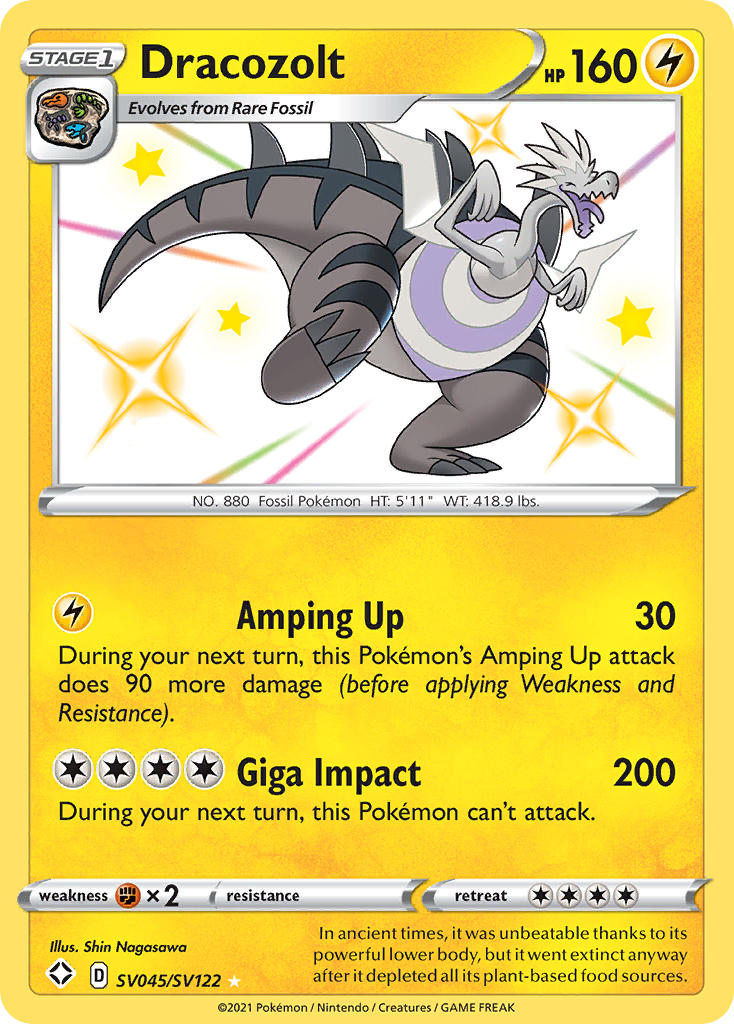 Dracozolt (SV045/SV122) [Sword & Shield: Shining Fates] | Card Citadel
