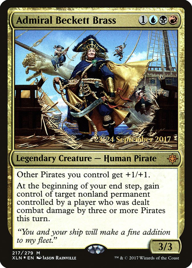 Admiral Beckett Brass [Ixalan Promos] | Card Citadel