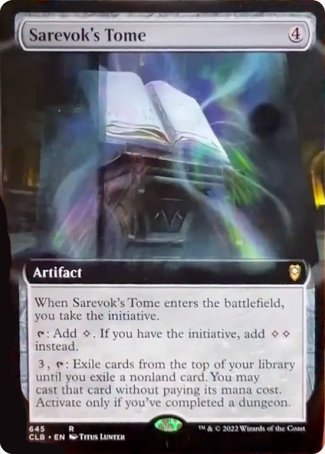 Sarevok's Tome (Extended Art) [Commander Legends: Battle for Baldur's Gate] | Card Citadel