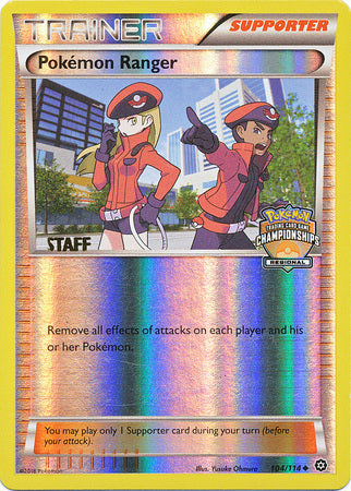 Pokemon Ranger (104/114) (Regional Championship Promo Staff) [XY: Steam Siege] | Card Citadel
