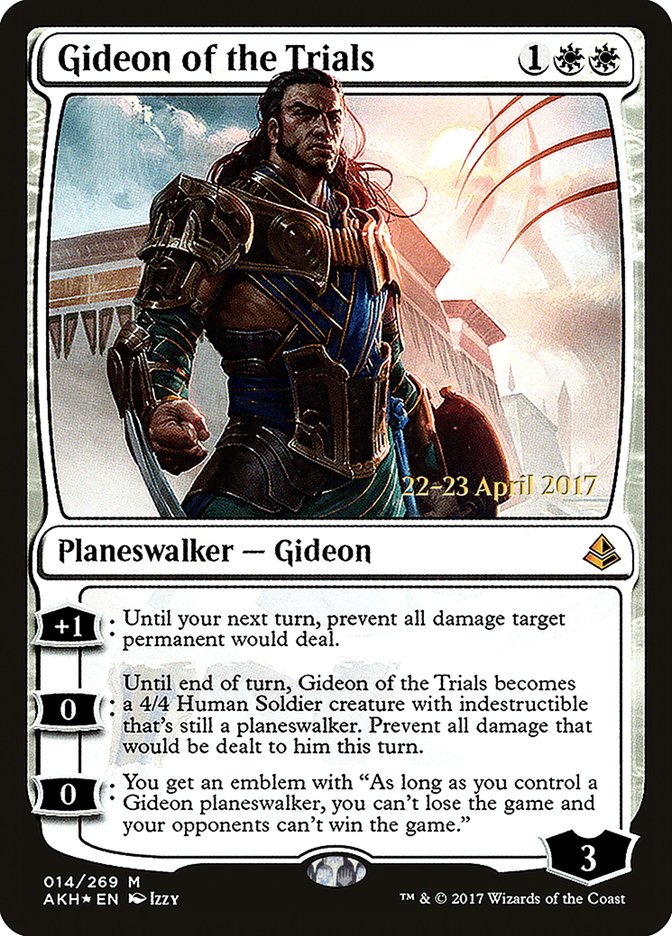Gideon of the Trials (Prerelease Promo) [Amonkhet Prerelease Promos] | Card Citadel