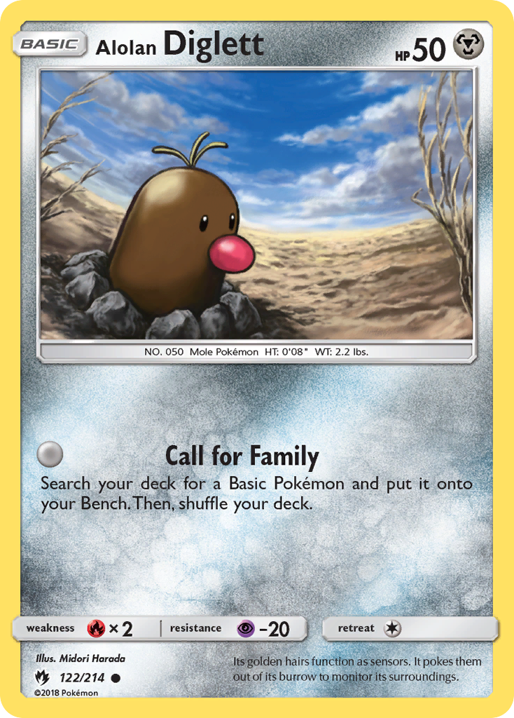 Alolan Diglett (122/214) [Sun & Moon: Lost Thunder] | Card Citadel