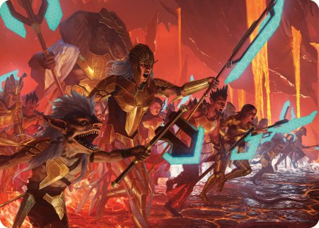 Roar of Resistance Art Card [Phyrexia: All Will Be One Art Series] | Card Citadel