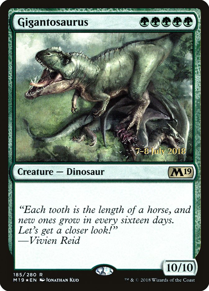 Gigantosaurus [Core Set 2019 Promos] | Card Citadel