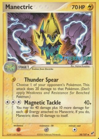 Manectric EX (38/107) (Deoxys Prerelease Promo) [Nintendo: Black Star Promos] | Card Citadel