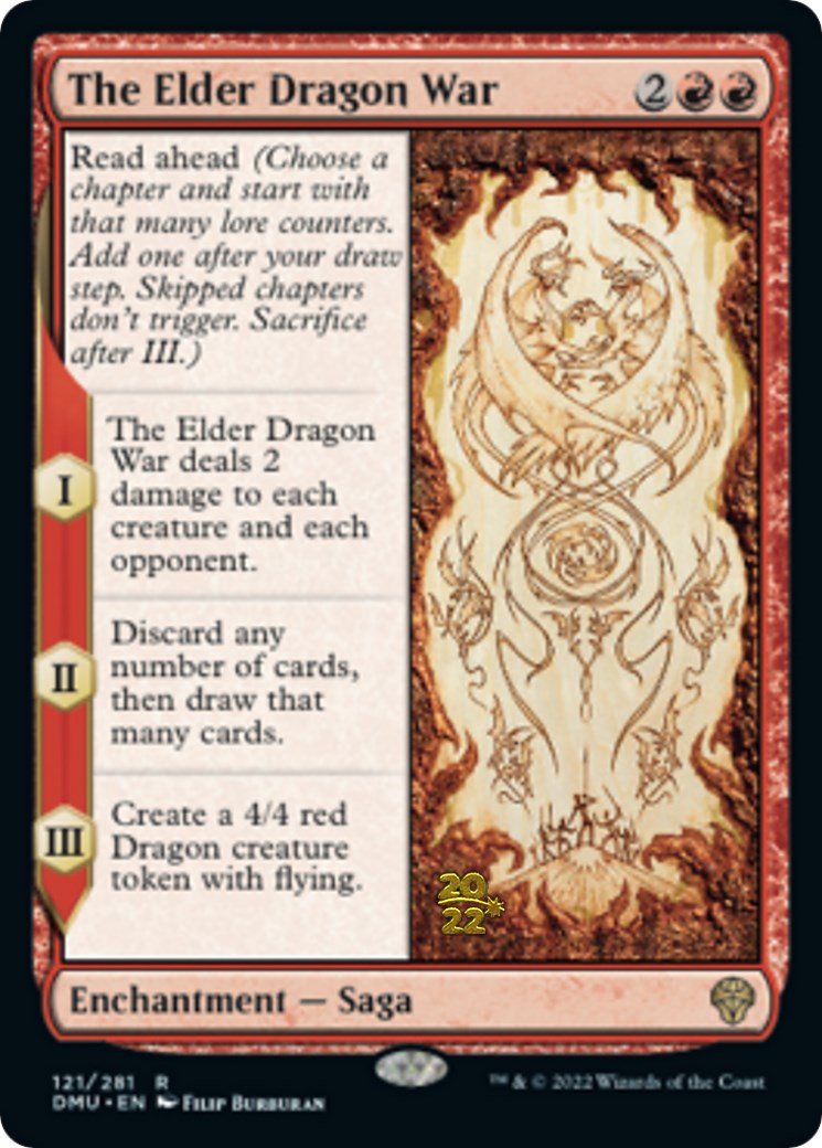 The Elder Dragon War [Dominaria United Prerelease Promos] | Card Citadel