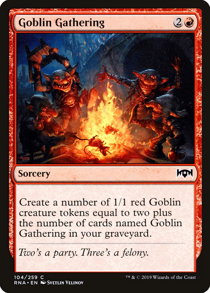 Goblin Gathering [Ravnica Allegiance] | Card Citadel