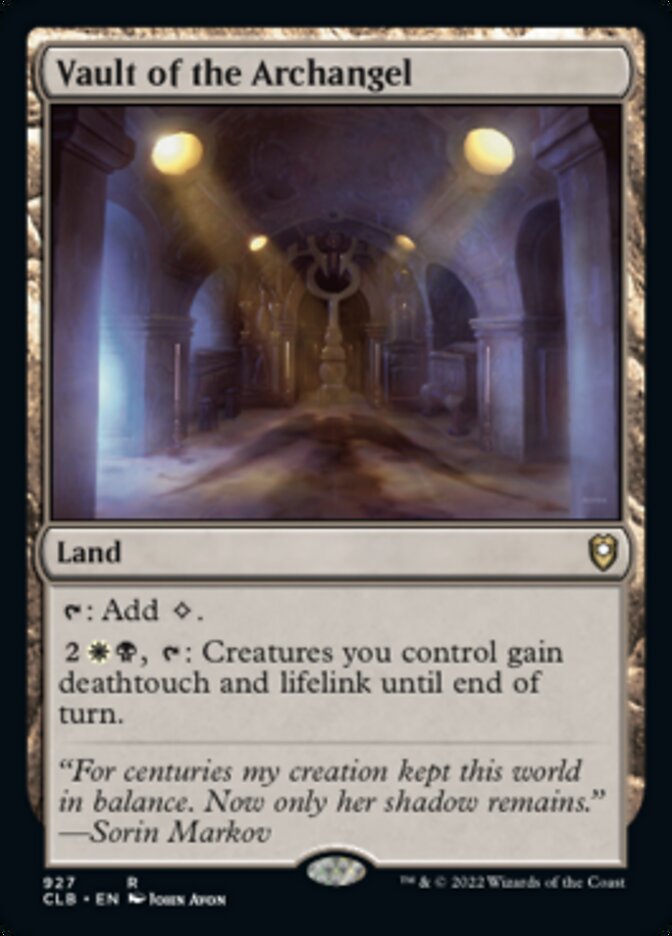 Vault of the Archangel [Commander Legends: Battle for Baldur's Gate] | Card Citadel