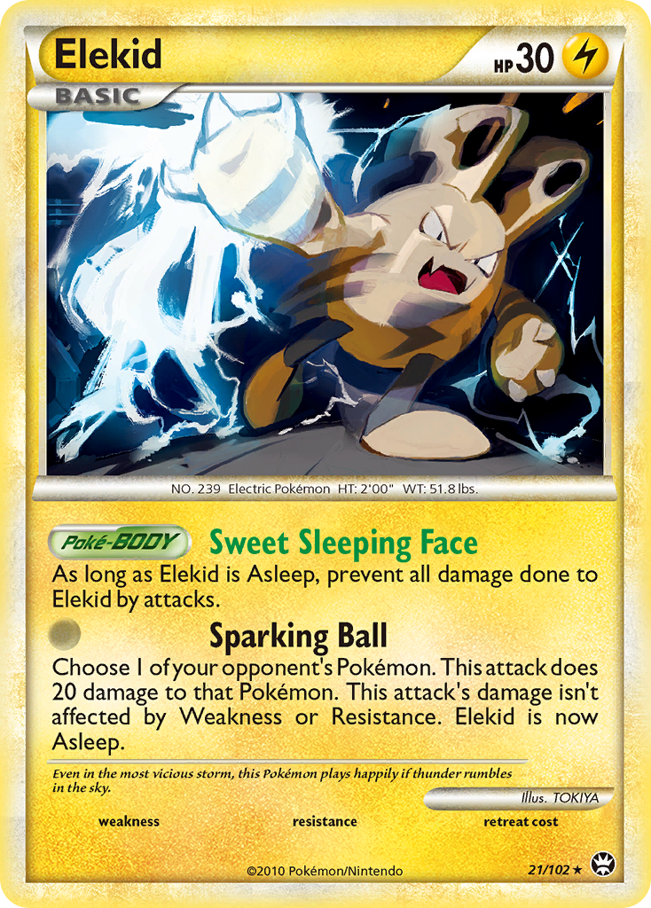 Elekid (21/102) [HeartGold & SoulSilver: Triumphant] | Card Citadel