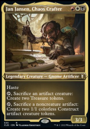 Jan Jansen, Chaos Crafter (Foil Etched) [Commander Legends: Battle for Baldur's Gate] | Card Citadel