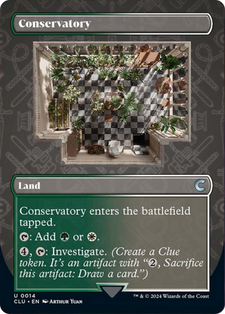 Conservatory (Borderless) [Ravnica: Clue Edition] | Card Citadel