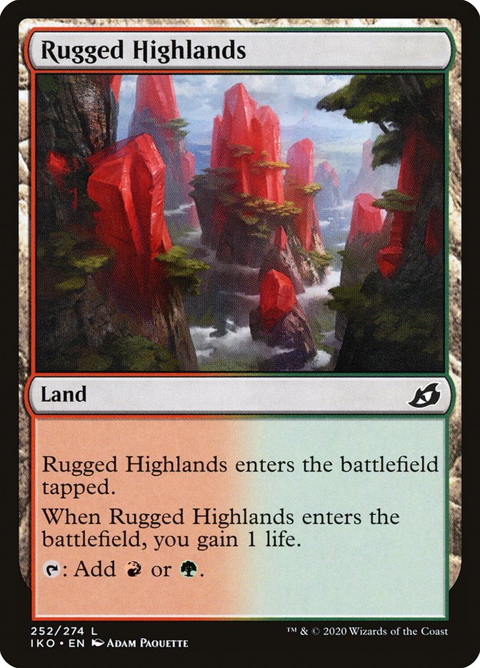 Rugged Highlands [Ikoria: Lair of Behemoths] | Card Citadel