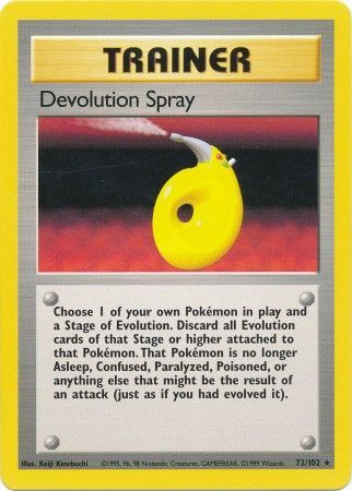 Devolution Spray (72/102) [Base Set Unlimited] | Card Citadel
