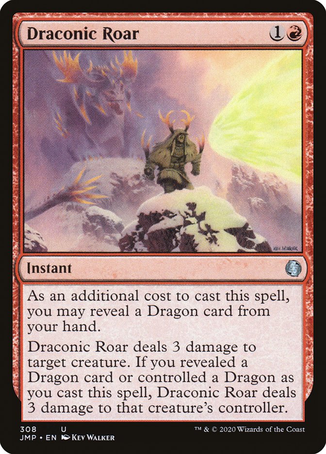 Draconic Roar [Jumpstart] | Card Citadel