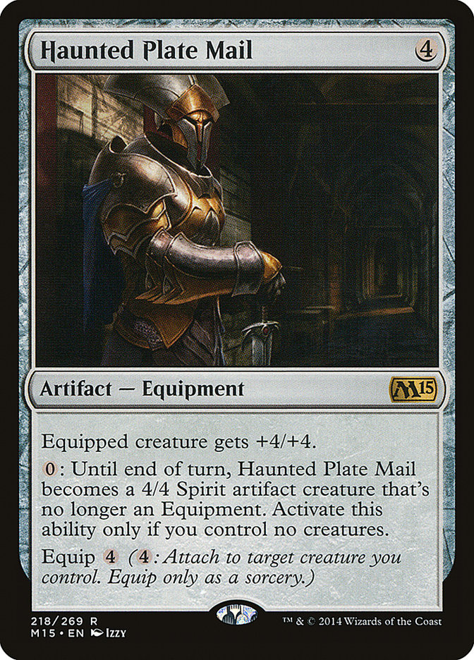 Haunted Plate Mail [Magic 2015] | Card Citadel