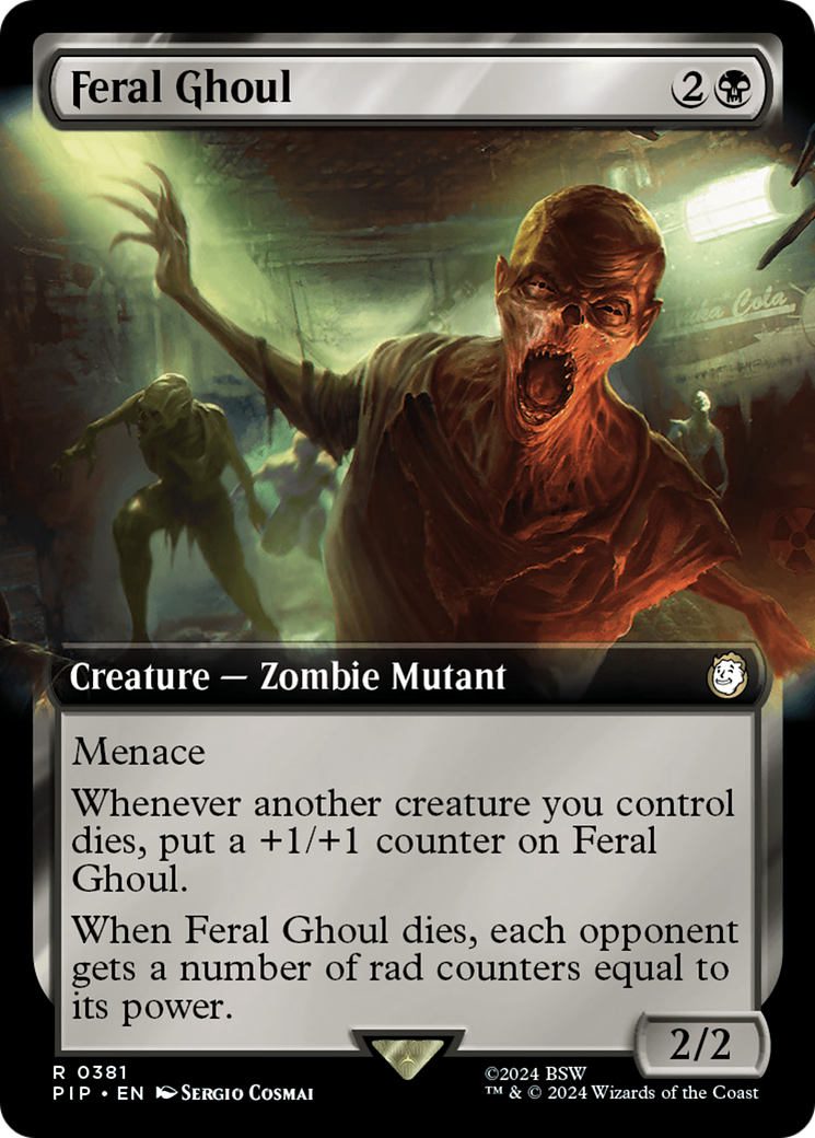 Feral Ghoul (Extended Art) [Fallout] | Card Citadel