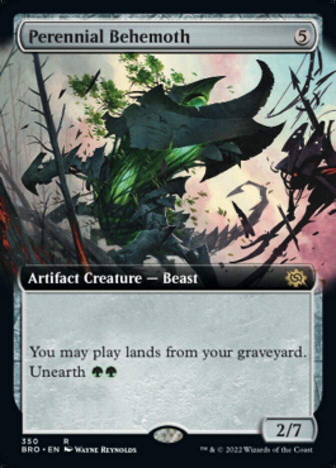 Perennial Behemoth (Extended Art) [The Brothers' War] | Card Citadel