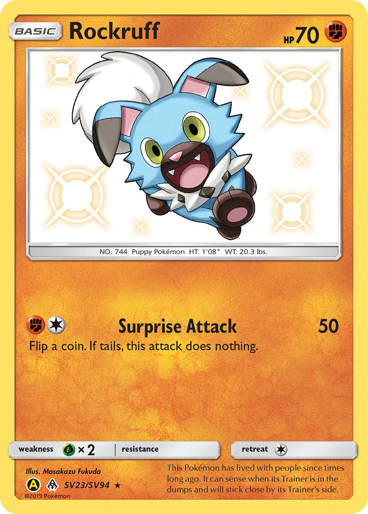 Rockruff (SV23/SV94) [Sun & Moon: Hidden Fates - Shiny Vault] | Card Citadel