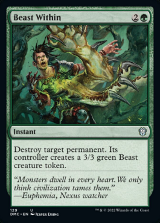 Beast Within [Dominaria United Commander] | Card Citadel
