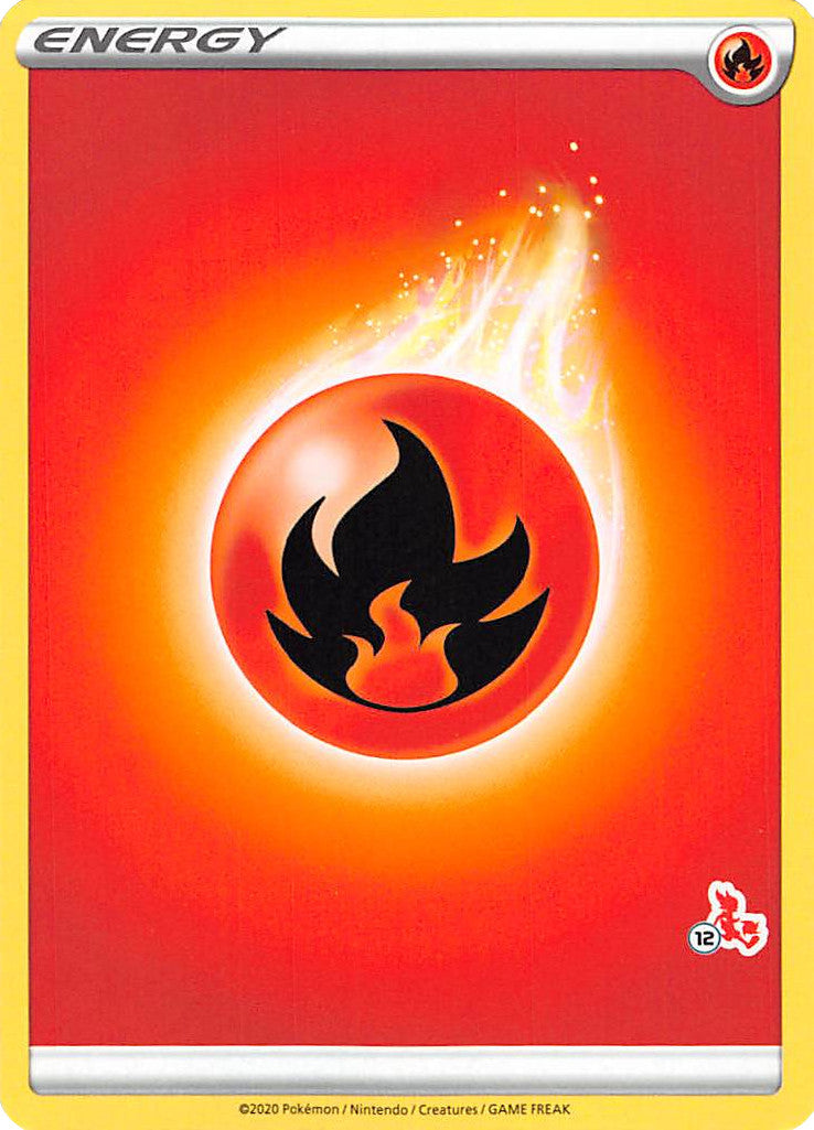 Fire Energy (Cinderace Stamp #12) [Battle Academy 2022] | Card Citadel