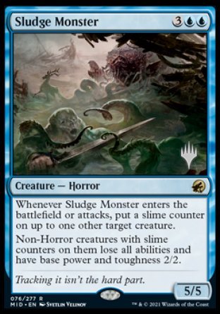 Sludge Monster (Promo Pack) [Innistrad: Midnight Hunt Promos] | Card Citadel