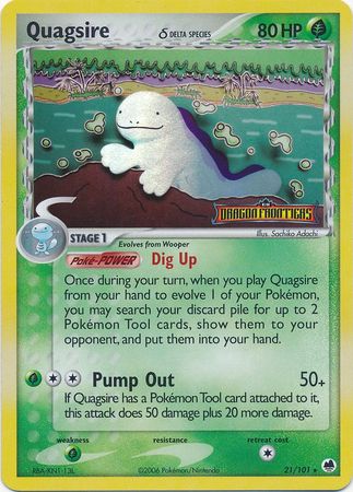 Quagsire (21/101) (Delta Species) (Stamped) [EX: Dragon Frontiers] | Card Citadel