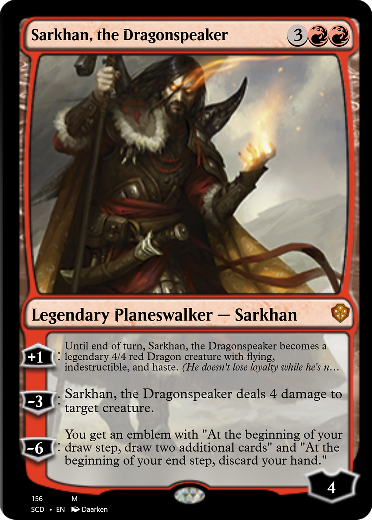 Sarkhan, the Dragonspeaker [Starter Commander Decks] | Card Citadel