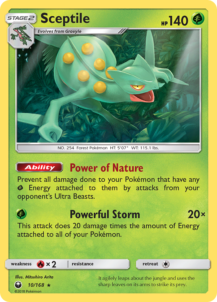 Sceptile (10/168) [Sun & Moon: Celestial Storm] | Card Citadel