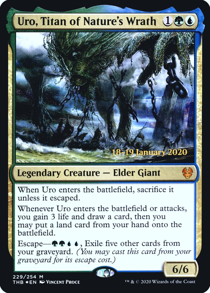 Uro, Titan of Nature's Wrath [Theros Beyond Death Prerelease Promos] | Card Citadel