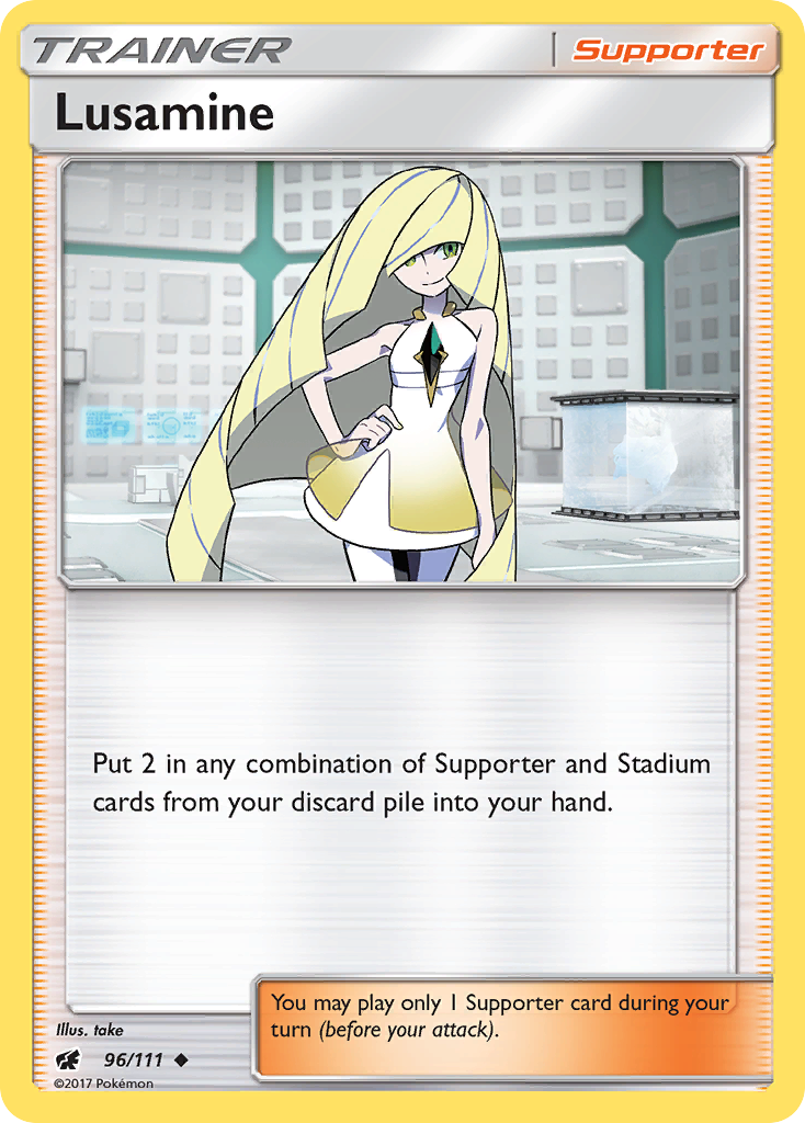 Lusamine (96/111) [Sun & Moon: Crimson Invasion] | Card Citadel