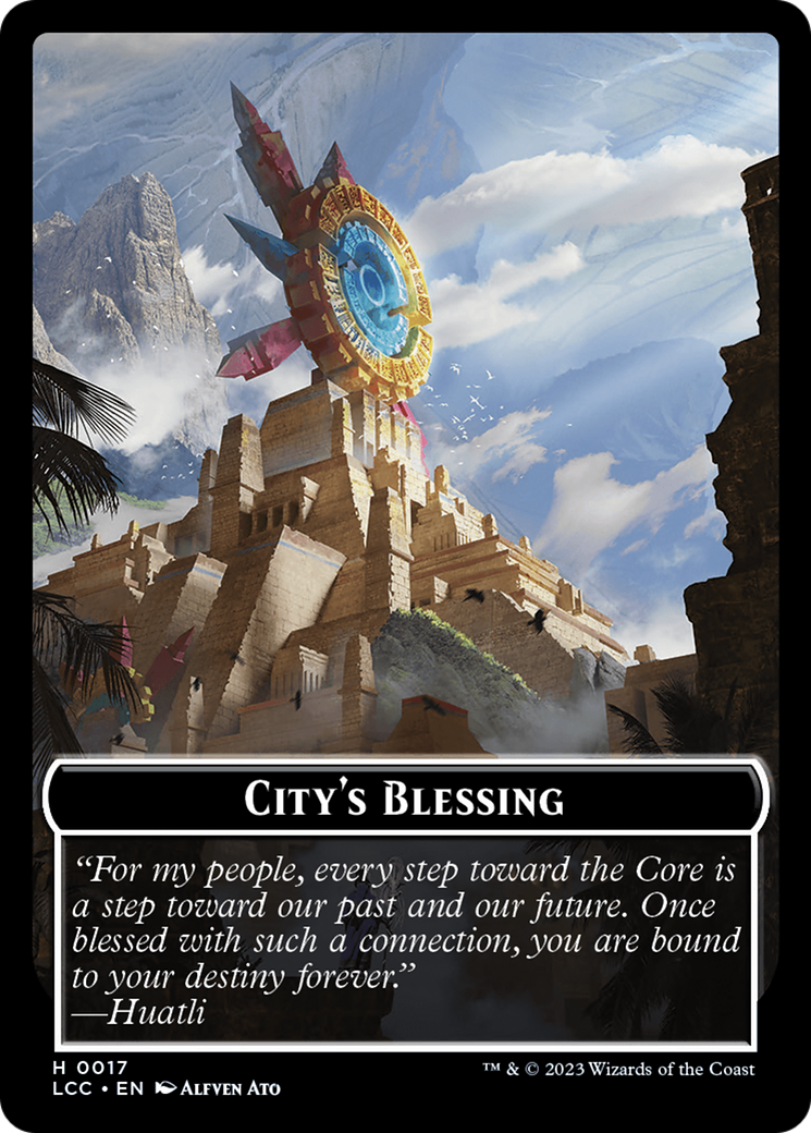 City's Blessing // Pirate (0005) Double-Sided Token [The Lost Caverns of Ixalan Commander Tokens] | Card Citadel