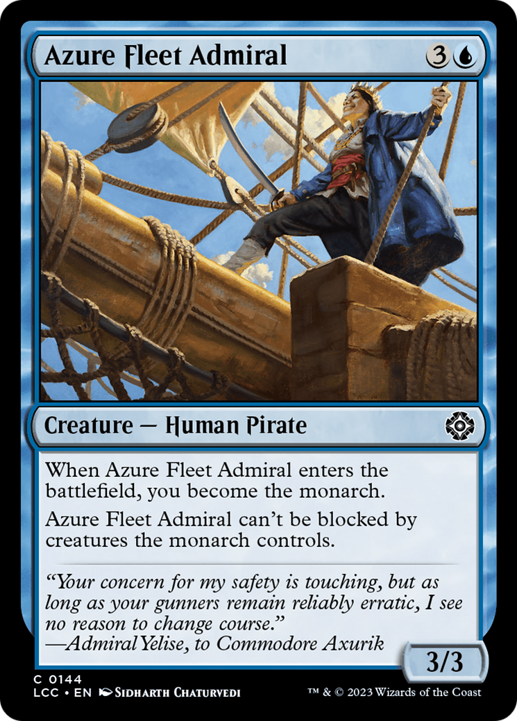 Azure Fleet Admiral [The Lost Caverns of Ixalan Commander] | Card Citadel