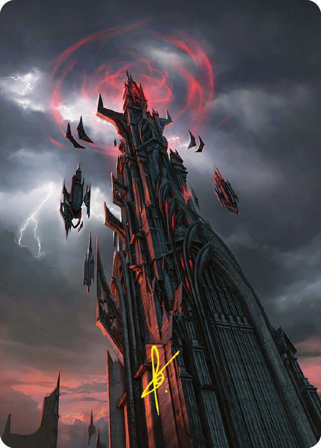 Barad-dur Art Card (Gold-Stamped Signature) [The Lord of the Rings: Tales of Middle-earth Art Series] | Card Citadel