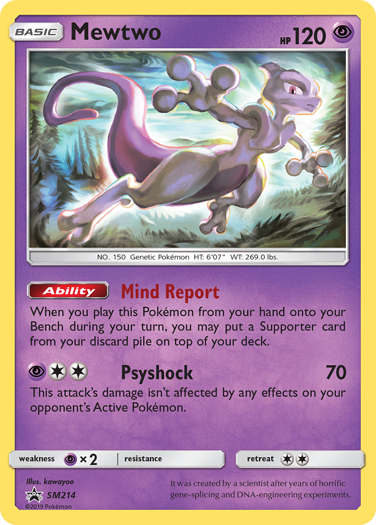 Mewtwo (SM214) [Sun & Moon: Black Star Promos] | Card Citadel