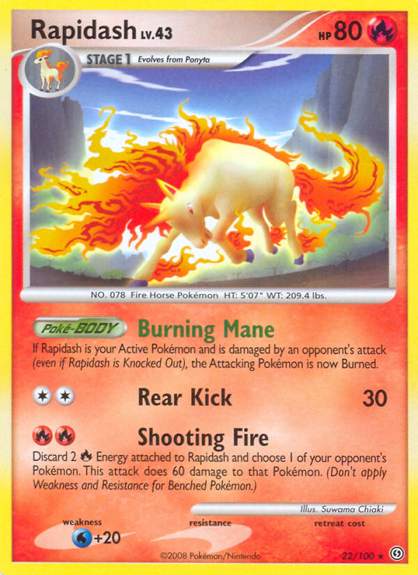 Rapidash (22/100) [Diamond & Pearl: Stormfront] | Card Citadel